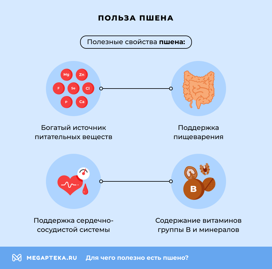 Польза пшена
